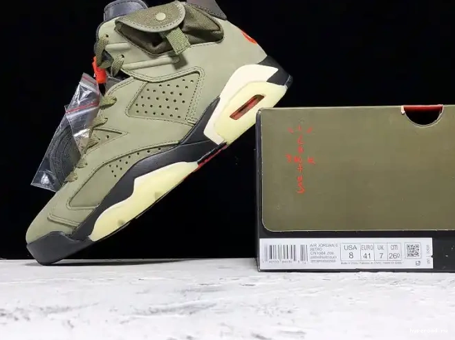 6 Medium Jordan Travis CN1084-200 x Olive Air Scott 0508